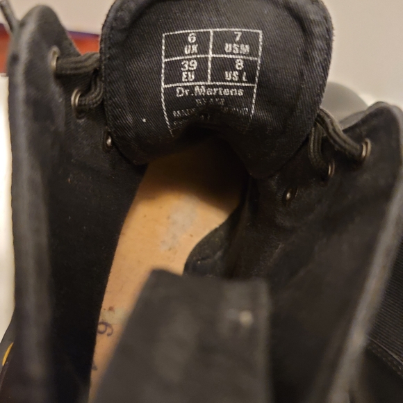 Doc Martens Beam lace up boot in black Size 7 Men canvas leather boot - Picture 6 of 6